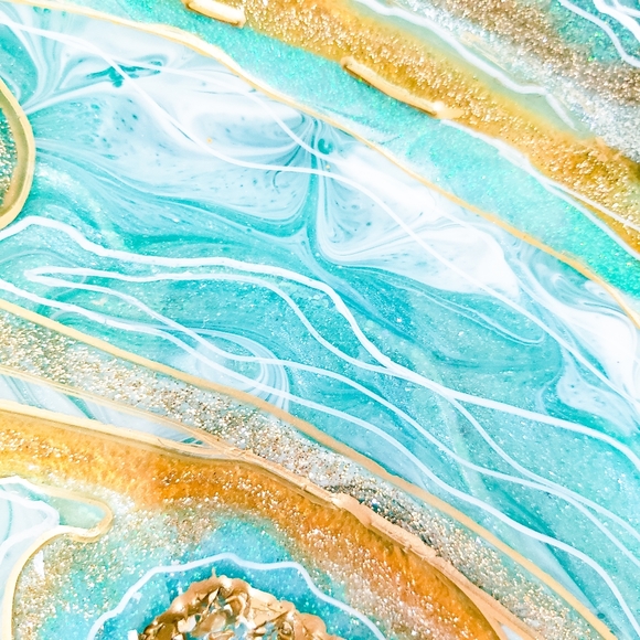 SOLD - Geode Wall Art/Decorative Piece - Picture 7 of 16